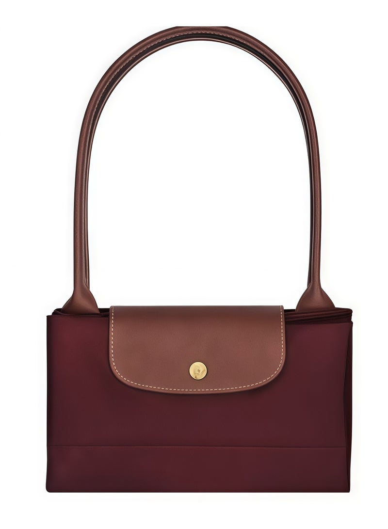 لونج شامب لونشامب لو بلياج حقيبة كبيرة بحمالات كتف للنساء، حقيبة مكياج كبيرة متعددة الاستخدامات، حقيبة يد، حقيبة كتف كلاسيكية - Image 5